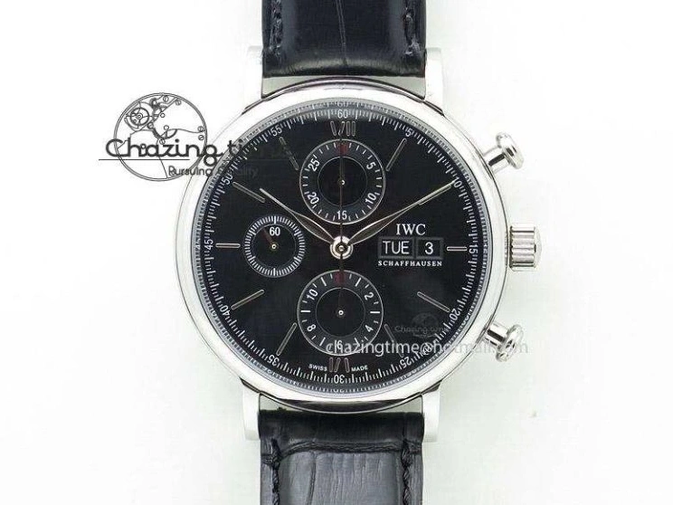MIROTIME 0502 Portuguese Chrono IW3716 Z+F 1:1 Best Edition White Dial on Gray Rubber Strap A WrinkleFree 7014